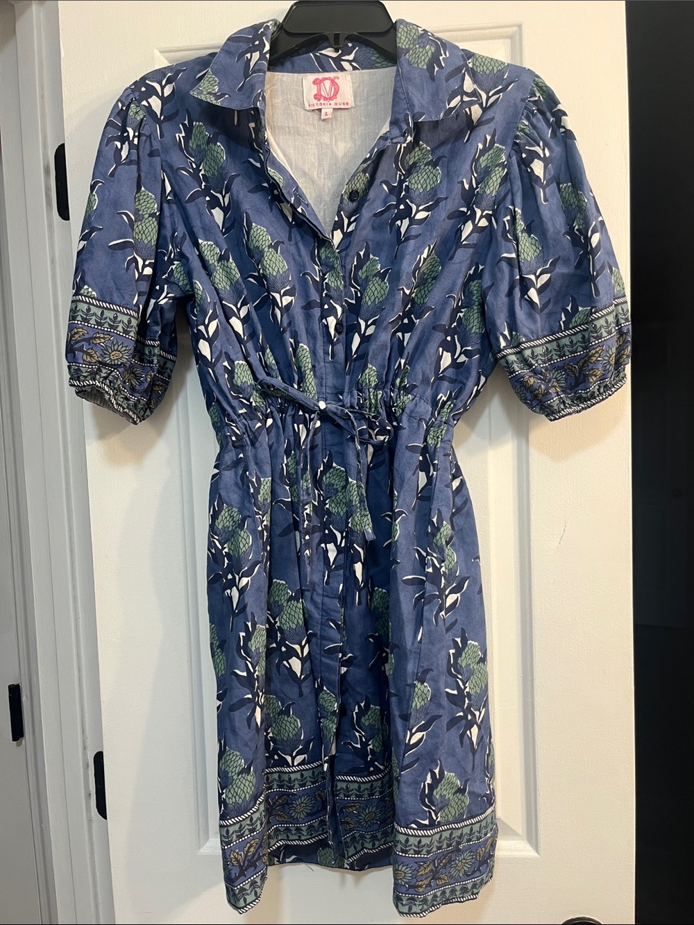 Victoria Dunn Blue Floral dress